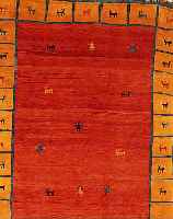 GABBEH,PERSIEN CA 272 X 208 CM. WOLLE AUF WOLLE.