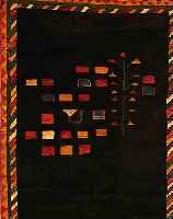 GABBEH,PERSIEN CA 278 X 213 CM. WOLLE AUF WOLLE.