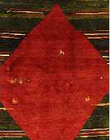 GABBEH,PERSIEN CA 233 X 197 CM. WOLLE AUF WOLLE.
