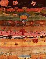 GABBEH,PERSIEN CA 290 X 196 CM. FLOR WOLLE.