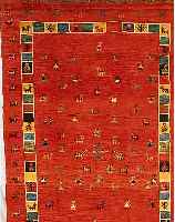 GABBEH,PERSIEN CA 298 X 198 CM. WOLLE AUF WOLLE.
