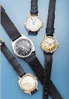 KONVOLUT: 5 RUHLA ARMBANDUHREN, UNGETR. LAGERW., EHEM. DDR-PRODUKT., DAVON 1X HERREN VERCHR., 1X HERREN VERG., 3X MEDIUM, DAVON 2X VERG., 1X ...