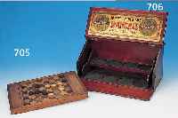 PRäSENTATIONSKASTEN, WOHL ENGL., UM 1900, HOLZ, L. ALTERSSP.