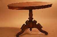 TISCH, DEUTSCH, UM 1870, ESCHE MASSIV UND FURNIERT, L. ALTERSSPUREN 72 X 106 X 74 CM, PLATTE LOSE