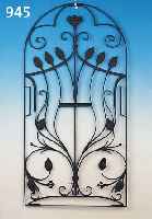 ZIERGITTER, JUGENDSTIL, UM 1910, SCHMIEDEEISERN, 114 X 58 CM