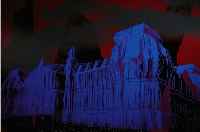 KUHL, HANS-JüRGEN, GEB. 1941 DATTELFELD/SIEG, LEBT IN KöLN, WRAPPED REICHSTAG NACH CHRISTO, FARBSIEBDRUCK, HANDSIGNIERT UND NUM. ...