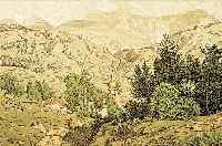 THOMA, HANS, GEBIRGSLANDSCHAFT, ALLGRAPHIE, IM DRUCK MONOGR. UND DAT. 1906 (MEISTERBLATT),CA. 42 X 54 CM, U.GL., R.