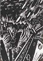 MASEREEL, FRANS, ZWEI HOLZSCHNITTE AUS DER MAPPE: DAS GESICHT HAMBURGS, BEIDE HANDSIGN., 13 X 10.5 CM, PP