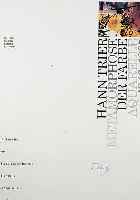 TRIER, HANN, PLAKAT ZUR AUSST. METAMORPHOSE DER FARBE, 1995, FARBOFFSET, HANDSIGN. UND DAT. 96, CA. 59 X 42 CM
