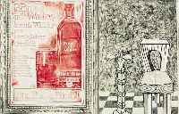 WALLDORF,  PRINCE OF WALES SCOTCH WHISKY, RADIERUNG MIT PRäGEDRUCK, HANDSIGN. UND NUM. 26/50, CA. 40.5 X 49 CM
