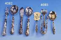4-TLG. PETIT-FOURS-BESTECK, FRANKREICH UM 1890 950ER SILBER VERGOLDET, HERST.MARKE BOYER- CALLOT ORVEFRE, PARIS, ZIS., GRAV. MIT GRäF- LICHEM ...