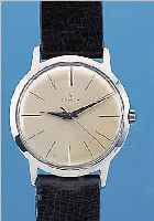 ZENITH HERRENARMBANDUHR, REF.-NR. 945192, SCHWEIZ UM 1958, EDELST., BODEN GESCHR., VER- S. BLATT, FL., RUNDANKERW., MATT VERG., 16 ST., INDIR. ...