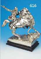 SKULPTUR, WOHL FRANKREICH, UM 1900, METALL- GUß, 47 X 43 X 20 CM, AMAZONE ZU PFERD