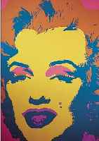 WARHOL, ANDY, MARYLIN, FARBSIEBDRUCK AUS DEREDITION SUNDAY B. MORNING, VERSO GESTEMPELT: FILL IN YOUR OWN SIGNATURE, CA. 91 X 91 CM