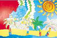 DüSENBERG, LOUIS, ZEITGEN. NEW YORKER KüNST- LER, MIAMI BEACH, ACRYL/LWD, RE. U. HAND- SIGN., RüCKSEITIG BETITELT, NOCHMALS SIGN. UND DAT. ...