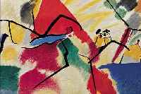 KANDINSKY, WASSILY, KOMPOSITION, FARBLITHO- GRAPHIE AUS: LA PERIODE DRAMATIQUE, MAEGHT, MOURLOT PARIS 1955, DOPPELBLATT MIT BUGFALTE, CA. 38 X ...