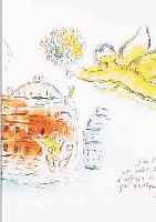 CHAGALL, MARC, ZWEI FARBLITHOGRAPHIEN AUS LA PLAFOND DE L'OPERA, MOURLOT, SAURET, PARIS 1966, DOPPELBLäTTER MIT BUGFALTEN, JE CA. 31 X 47 ...