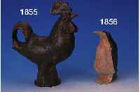 SKULPTUR, BERLANGA JOSE, GEB. 1947 MALAGA/ SPANIEN, TON GEBRANNT UND BEMALT, PINGUIN, H. CA. 20 CM