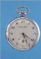 IWC HERRENTASCHENUHR LEPINE, REF.-NR. 971021SCHWEIZ UM 1930, EDELST. (FRüHE AUSF.), BLATT VERS., FL., GEBL. STAHL-BREG.-ZEIGER, VERG. ANKERW. ...