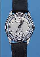 IWC HERRENARMBANDUHR, REF.-NR. 989186, SCHWEIZ UM 1938, EDELST., BODEN U. GLASR. GEDR., BLATT REST., BRüCKENANKERW., 15 ST., ...