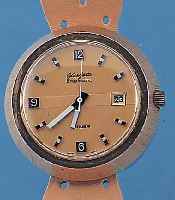 GLASHÜTTE HERRENARMBANDUHR SPEZIMATIC, REF.-NR. 428281, DEUTSCHLAND UM 1974, MASSIV METALLHARTVERG., EDELST.-BODEN GEDR., L. LAGERSP., 26 ST., ...