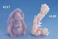DICKBAUCHBUDDHA AUS LAVENDELJADE, CA. 280 G, H CA. 8.5 CM