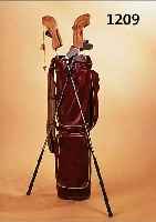 GOLFSET, ENGLAND, 50ER JAHRE, MARKE LILLY- WHITE, LEDERBAG MIT EISEN 3 (2X), 4, 5 UND 7; PUTTER, HöLZER 3 (2X) 1 UND 2, ALLE SCHLäGER MIT ...
