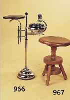 STANDASCHENBECHER, FRANKREICH, 30/40ER J., METALL, VERCHROMT, BAKELIT, H. 70 CM, L. ALTERSSP.
