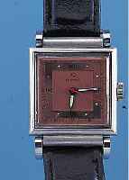 HELBROS/NICOLET HERRENARMBANDUHR, SCHWEIZ UM1940, EDELST., STüLPGEH., EINLEGEGL., SCHAR- NIERBANDANST., ART DECO, AUFW. GESAMTVERARB., KRONE GEGEN ...