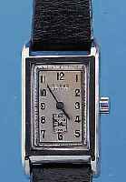 REVUE HERRENARMBANDUHR SPORT, REF.-NR. 3187075, SCHWEIZ UM 1938, EDELST., STüLPGEH., FRüHE WASSERD. AUSF., INNENGEH. DURCH HALTE- KLAMMERN ...