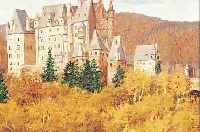 KRAPOTH, W., DATIERT 1925, BURG ELTZ, ÖL/LWD, RE. U. SIGN. UND DAT., CA. 30 X 40 CM