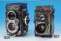ROLLEICORD "ART-DECO" NO. 24659 BJ. CA.1934;MIT ZEISS TRIOTAR 75MM 1:4.5; DAZU NAHLINSEN UND "DAS ROLLEIFLEX-BUCH", ZUSTAND 5F
