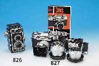 ZEISS IKON IKOFLEX IC (886/16), BJ. CA.1957,MIT TESSAR 75MM 1:3.5; MIT LEDERBEREITSCHAFTS-TASCHE, ZUSTAND 3F