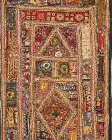 INDISCHE STICKEREI, 130 X 62CM, EHZ 3 UM 1930