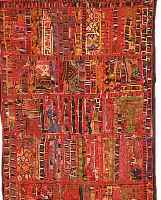 INDISCHE STICKEREI, 130 X 60CM, EHZ 3 UM 1930