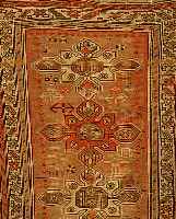 KAZAK, RUSSLAND, 136 X 97CM, EHZ 4-5 WOLLE AUF WOLLE, UM 1910
