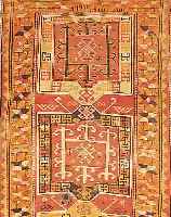KAZAK RUSSLAND, 237 X 113CM, EHZ 4-5 WOLLE AUF WOLLE, DATIERT 1919