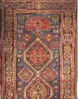 KASHGULI, PERSIEN, 290 X 78CM, EHZ 3 FLOR WOLLE, CA.40 JAHRE, REINIGUNGSBED.