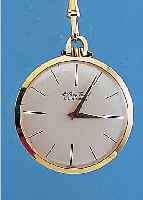 MATHEY-TISSOT FRACKUHR, REF.-NR. 26127, SCHWEIZ UM 1968, GG 750/000, GLASR. GEDR., VERS. BLATT, ZUM RAND L. FL., RUNDANKERW., 17 ST., ...