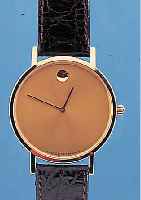 ZENITH HERRENARMBANDUHR (MUSEUM/MOVADO), SCHWEIZ UM 1994, UNGETR. LAGERW., ORIG.-LEDER-B., ETUI U. PAPIERE (GARANTIEKARTE UNAUSGE- FUELLT), BEI ...
