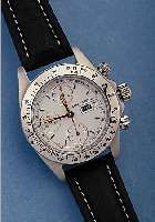 ORFINA ARMBANDCHRONOGRAPH SPACESHUTTLE, SCHWEIZ UM 1999, EDELST. POL., BODEN, KRONE U. DRüCKER GESCHR., BEI FERTIGST. WASSERD. BIS100 M, ...