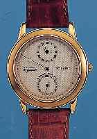 AUGUSTE REYMOND HERRENARMBANDUHR REGULATEUR, REF.-NR. 49101, SCHWEIZ UM 1996, METALL HARTVERG., LüNETTE MATT., BEIS. MINERALVERGL.,GUILL. U. ...