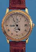 AUGUSTE REYMOND HERRENARMBANDUHR RESERVE DE MARCHE, REF.-NR. 49103, SCHWEIZ UM 1998 METALL HARTVERG., BEIDS. MINERALFLACHGL., LE- DERB., ETUI, ...