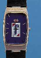 ORFINA HERRENARMBANDUHR PININFARINA, REF.- NR. 7023G, SCHWEIZ UM 1996, EDELST. MATT., BODEN 4-FACH VERSCHR., MINERALFLACHGL., LüNET-TE ...