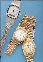 KONVOLUT: 3 CITIZEN DAMENARMBANDUHREN, UNGETR. LAGERW., UM 1986, FüR DEN DTSCH. MARKT, AUS LAGERAUFL., 2X METALL HARTVERG., INCL. ...