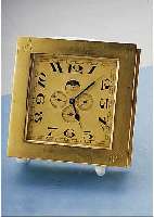 CONCORD WATCH CO. TISCHUHR MIT EINGEBAUTEM TASCHENUHRWERK FüR GUBELIN, LUZERN, WERK- NR. 2309256, VOLLKALENDERANZ. INCL. MONDPHASE,HANDGEARB. ...