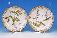 SALATSCHüSSEL, ROYAL KOPENHAGEN, FLORA DANICA,90ER JAHRE, PORZELLAN, SCHöNE BEMALUNG, REICHE GOLDSTAFFAGE, D. 20 CM