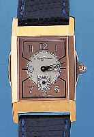 NUMA JEANNIN ARMBANDUHR, REF.-NR. 5810, SCHWEIZ UM 1976, METALL ROSE-VERG., EDELST.- BODEN GEDR., NEUTR. LEDERB., ETUI, STILTYP. 30ER JAHRE, ...