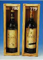 4 FL. CHATEAU MENEY 1989, ST. ESTEPHE, CRU BOURGOIS, JE 75 CL, IN HOLZBOXEN, ETIKETTEN BESCH.