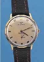 WITTNAUER HERRENARMBANDUHR AUTOMATIK, REF.- NR. 4878269, USA/SCHWEIZ UM 1964, METALL- EINSCHALENGEH. HART VERG., GET. A-WELLE, ORIG.-BLATT ...